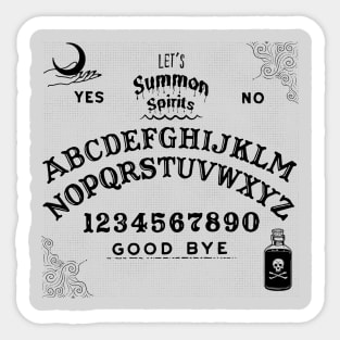 Summon Spirits Black Sticker